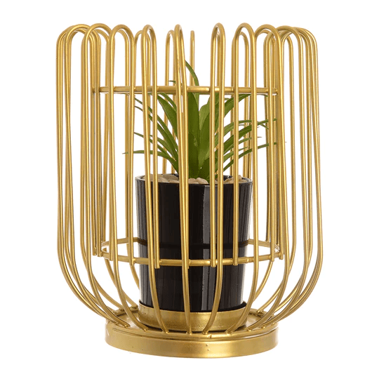 Metallic Cactus Figurine