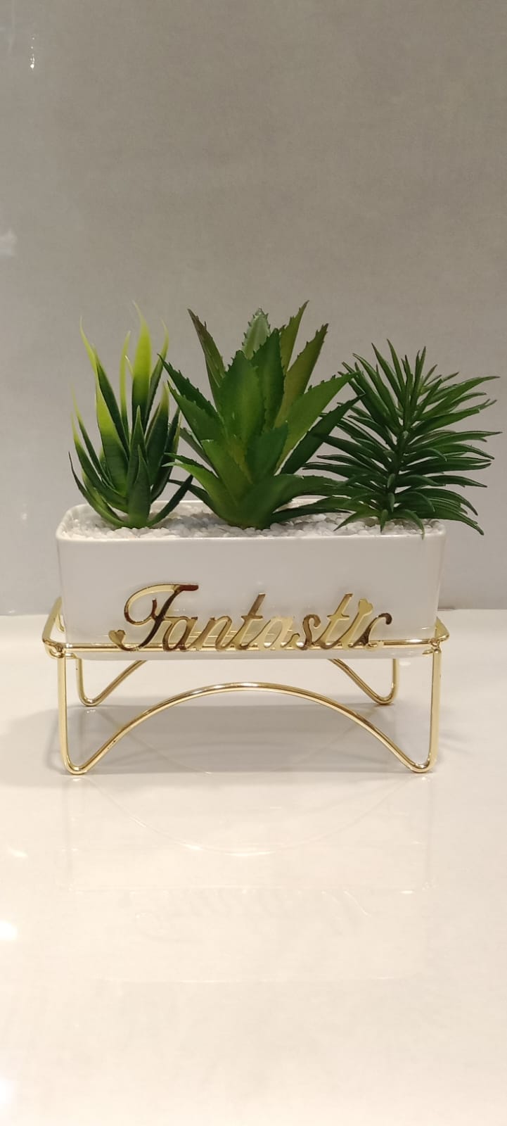 Metallic Cactus Figurine