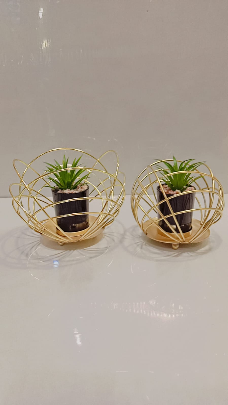 Metallic Cactus Figurine