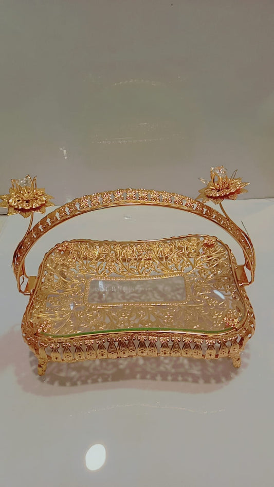 Metallic Centerpiece Dish