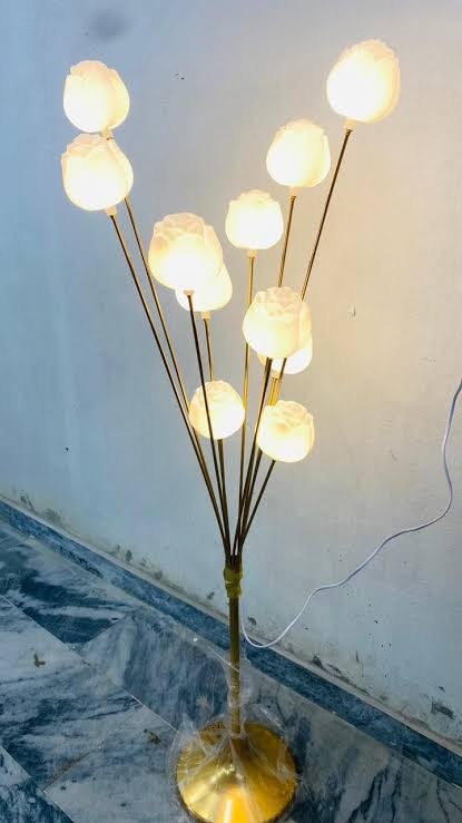 Contemporary Metallic Floor Lamp
