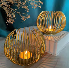 Twin Metallic Candle Holder Set (2pcs)