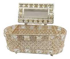 Crystal Metallic Tissue Box – Premium Design