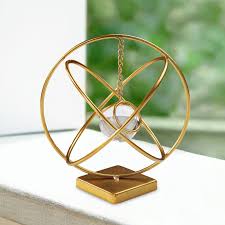 Metal Crystal Ball Decoration Showpiece