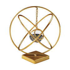 Metal Crystal Ball Decoration Showpiece