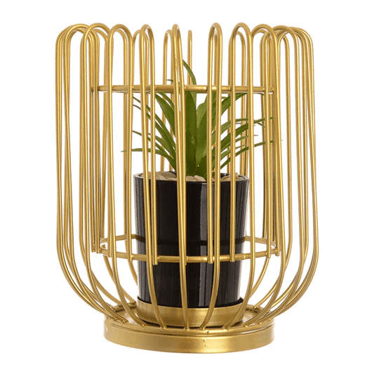 Metallic Cactus Figurine