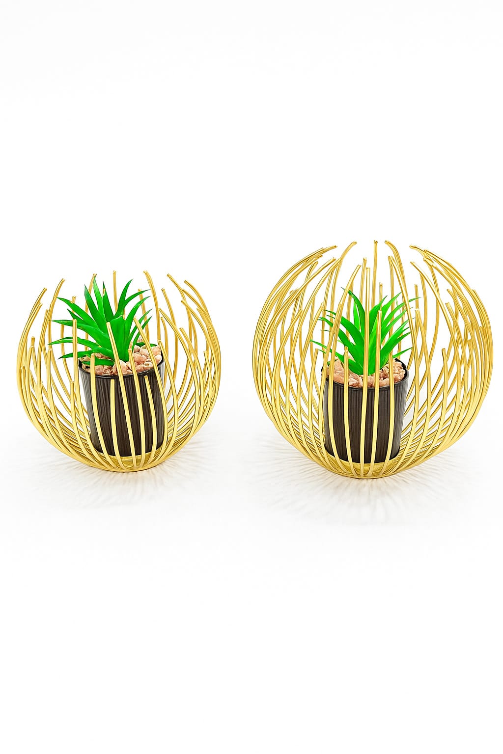 Metallic Cactus Figurine