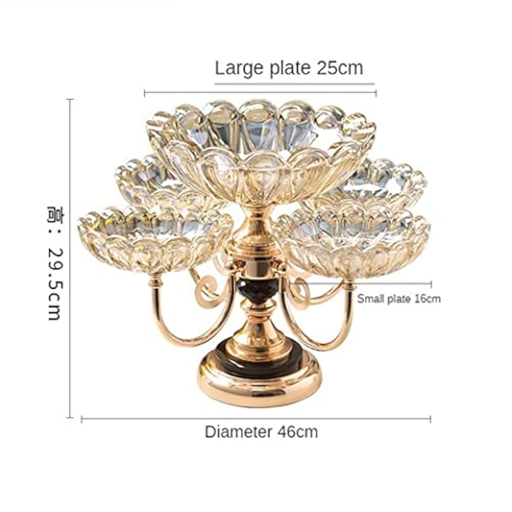 5-Piece Crystal Fruit Dish Set