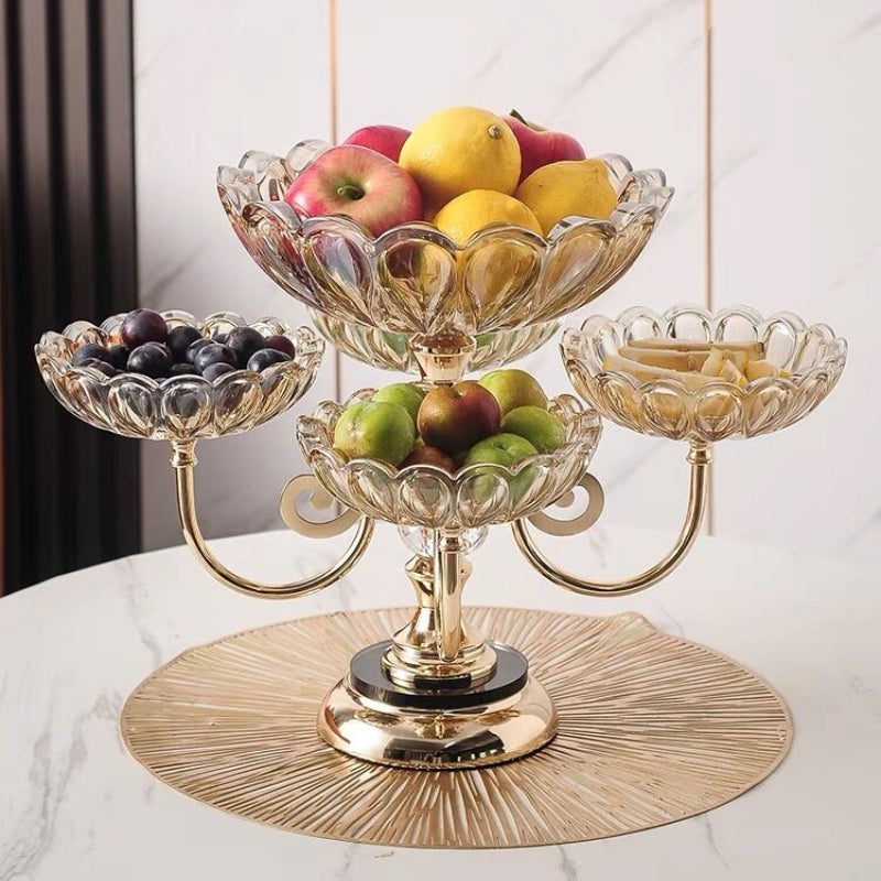 5-Piece Crystal Fruit Dish Set