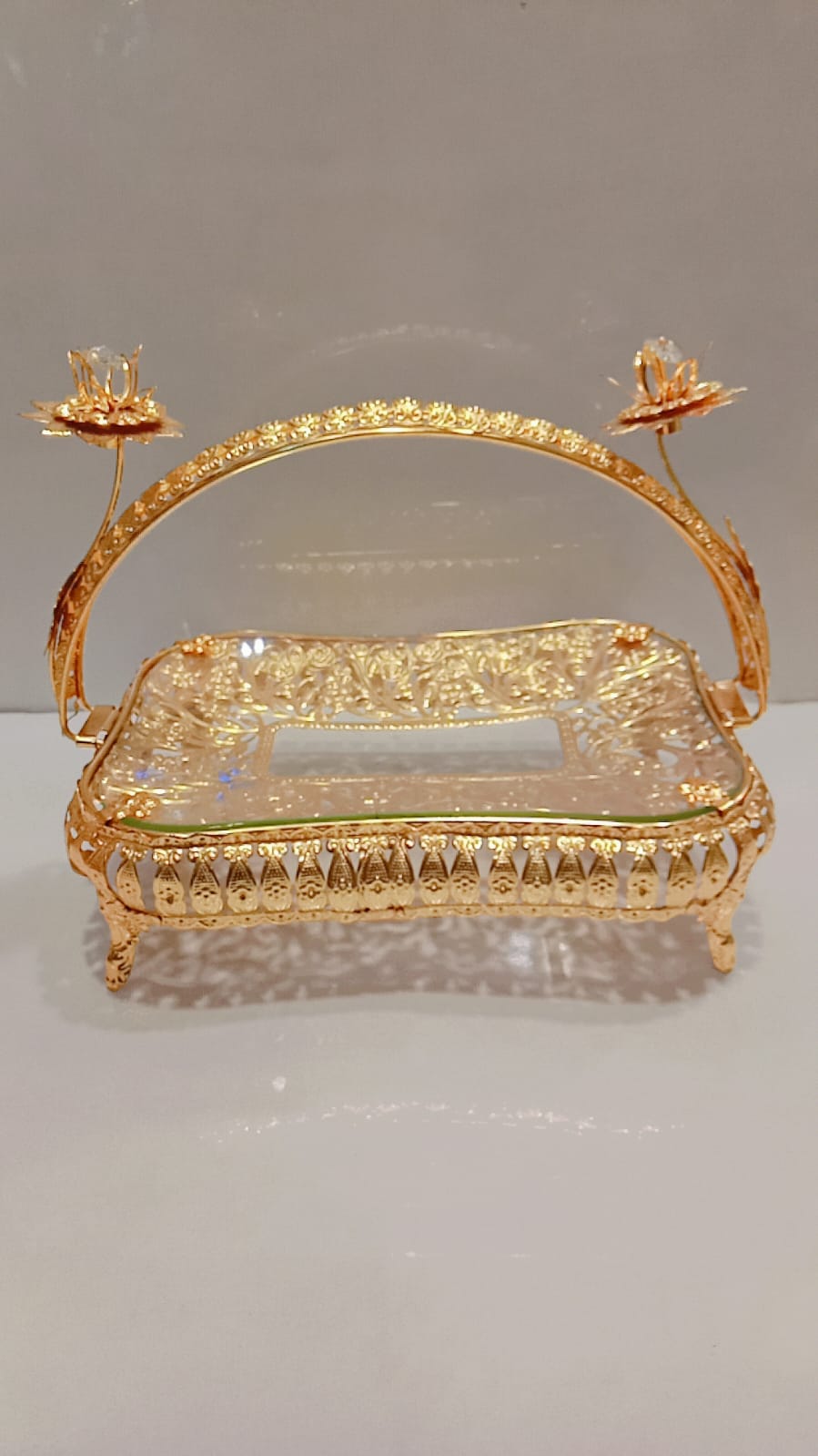Metallic Centerpiece Dish