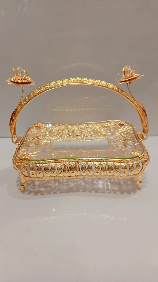 Metallic Centerpiece Dish