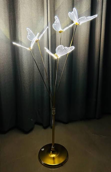 Contemporary Metallic Floor Lamp