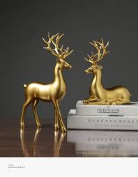 Elegant Deer Figurine Set (2pcs)