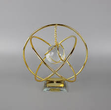 Metal Crystal Ball Decoration Showpiece