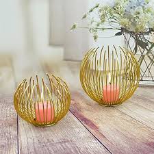 Twin Metallic Candle Holder Set (2pcs)